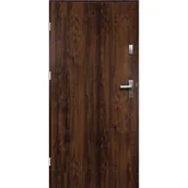 Drzwi zewnętrzne - Isoxa Drzwi zewnętrzne stalowe wejściowe Nova Orzech 90 Lewe - miniaturka - grafika 1