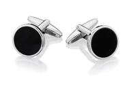 Spinki do mankietów i krawatów - Spinki do mankietów Czarny Onyks SD-1073 - miniaturka - grafika 1