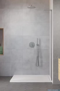 Radaway Modo SL II Brushed Nickel kabina Walk-in 85x200 prawa szczotkowany nikiel 10319085-91-01R - Kabiny prysznicowe - miniaturka - grafika 1