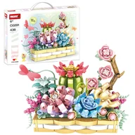 Klocki - COIL Klocki konstrukcyjne zestaw 438 el. el dla dzieci doniczka z kwiatami - miniaturka - grafika 1