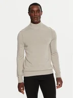 Swetry męskie - Boss Golf Avac_M 50501761 Beżowy Slim Fit - miniaturka - grafika 1