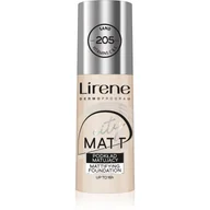 Podkłady do twarzy - Lirene City Matt, fluid matująco-wygładzający 205 Piaskowy, 30 ml - miniaturka - grafika 1