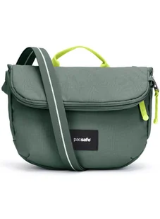 Torba antykradzieżowa z klapą Pacsafe GO Saddle Crossbody - spruce green - Torby męskie - miniaturka - grafika 1
