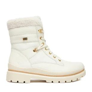 Trzewiki Remonte CEO-D0C77-80 Biały - Botki damskie - miniaturka - grafika 1