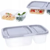 Pojemniki kuchenne - Pojemnik plastikowy dzielony na żywność 0,75 l - miniaturka - grafika 1