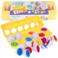 Sortery dla dzieci - Jajka Dopasuj Pary Poznajemy Cyfry Cyferki Układanka Sorter Montessori - miniaturka - grafika 1