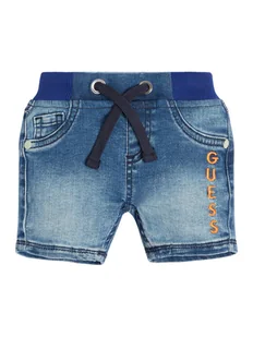 Guess Szorty jeansowe N3GD10 D4CA0 Niebieski Regular Fit - Spodenki damskie - miniaturka - grafika 1