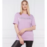 Koszulki i topy damskie - Superdry T-shirt linear | Loose fit - miniaturka - grafika 1