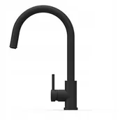 Baterie kuchenne - Bateria Kernau KWT 36.1 PO Matt Black wyciągana wylewka Perlator - miniaturka - grafika 1