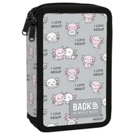 Piórniki - PIÓRNIK BACKUP MODEL PODWÓJNY Z WYPOSAŻENIEM AXOLOT LOVE - miniaturka - grafika 1