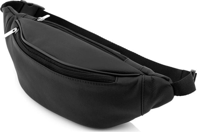 Belveder Nerka męska skórzana czarna NORD21