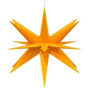 Gwiazda morawska z LED, składana, żółta, 43 cm  Lumarko! - Ozdoby bożonarodzeniowe - miniaturka - grafika 4