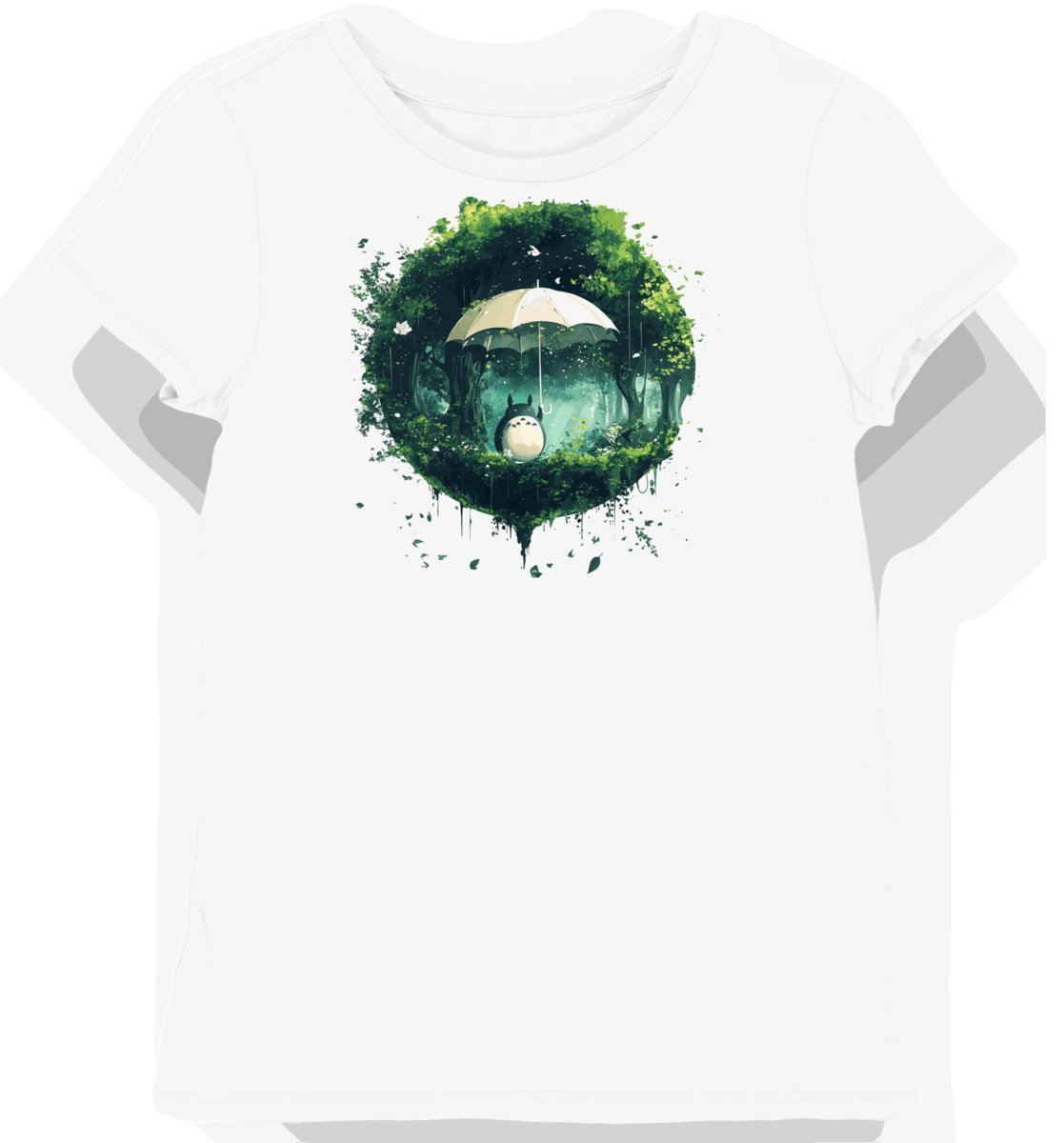 Koszulka damska biała z nadrukiem Totorowego Liścia M