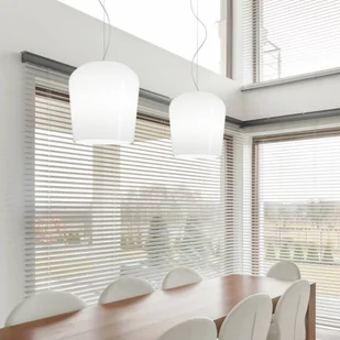 Casablanca Syss lampa wisząca 1-pkt. biała 23 cm Syss lampa wisząca 1-pkt. biała 23 cm - Lampy sufitowe - miniaturka - grafika 1