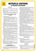 Instrukcje stanowiskowe BHP - IAA43 INSTRUKCJA SANITARNA W ZAKŁADZIE FRYZJERSKIM, PN - PŁYTA PCV 1MM; (245X350MM) - miniaturka - grafika 1