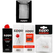 Trafika - ZESTAW ZIPPO ZAPALNICZKA BRUSCHET CHROME+BENZYNA+KAMIENIE+KNOT+WATKI* - miniaturka - grafika 1