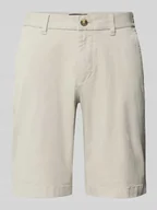 Spodenki męskie - Bermudy o kroju regular fit z mieszanki twillu i bawełny model ‘RESO JOGGER’ - miniaturka - grafika 1