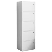 Komody - Nowoczesna pojemna komoda szafka duża biała skandynawski loft retro - miniaturka - grafika 1