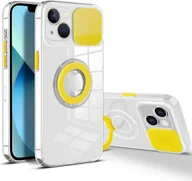 Etui i futerały do telefonów - König Design Etui kompatybilne z Apple iPhone 13 Plastikowe, miękkie etui na telefon komórkowy - Żółte etui na telefon komórkowy - miniaturka - grafika 1
