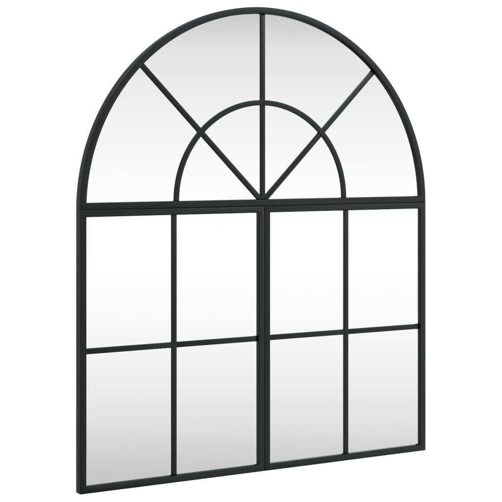 vidaXL Lustro ścienne czarne 60x70 cm Krzywe żelazko