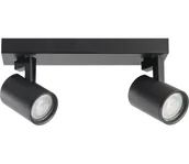Lampy sufitowe - Oświetlenie punktowe LYNX 2xGU10/10W/230V czarny - miniaturka - grafika 1
