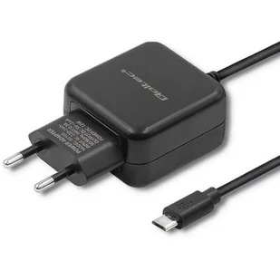 Qoltec ŁADOWARKA SIECIOWA MICRO USB, 5V, 2.4A, 12W, CZARNA 50196 - Ładowarki do telefonów - miniaturka - grafika 1