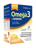 Suplementy naturalne - XENICO PHARMA Bio Omega 3 + D4000, 60 kapsułek  XENICO - miniaturka - grafika 1