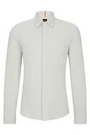 Koszule męskie - BOSS Mysoft męska koszula z bawełny dżersejowej, 2 sztuki, Light/Pastel Grey57, XXL - miniaturka - grafika 1