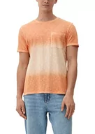 Koszulki męskie - Q/S by s.Oliver Męski T-shirt, krótki rękaw, pomarańczowy, M, pomarańczowy, M - miniaturka - grafika 1