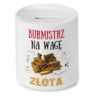 Dla Burmistrza Skarbonka na Urodziny Prezent z Nadrukiem ze Zdjęciem - Skarbonki - miniaturka - grafika 1