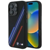 Etui i futerały do telefonów - BMW BMHMP16L23SSPK iPhone 16 Pro 6.3"     czarny/black hardcase Silicone Random Lines MagSafe - miniaturka - grafika 1