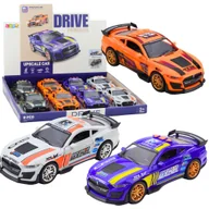 Samochody i pojazdy dla dzieci - Samochód Wyścigowy GT 500 Otwierane Drzwi Napęd Światła Dźwięki Mix LEAN Toys - miniaturka - grafika 1