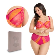 Biustonosze - Biustonosz miękki na drutach K858 Gorsenia Show Time amarantowy  70F - miniaturka - grafika 1