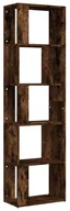 Regały - Industrialny regał na książki z przegrodami przydymiony dąb Z5-K45 - miniaturka - grafika 1