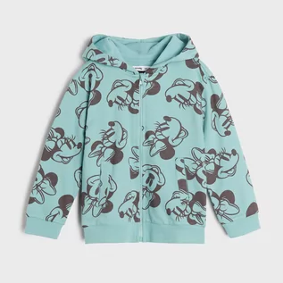Swetry dla dziewczynek - Sinsay - Bluza z kapturem Myszka Minnie - Turkusowy - grafika 1