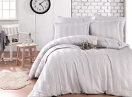 Pościel - Hobby Pościel satyna żakardowa Waffle Grey - miniaturka - grafika 1