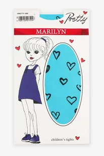 Rajstopy dziecięce z mikrofibry w serduszka Pretty X62 Marilyn - Rajstopy dziecięce - miniaturka - grafika 1