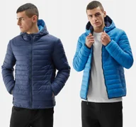 Kurtki męskie - 4F KURTKA MĘSKA DWUSTRONNA PRZEŚCIOWA WIOSENNA JESIENNA PUCHOWA 2W1 - miniaturka - grafika 1