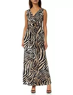 Sukienki - Gina Bacconi Damska sukienka maxi z dżerseju koktajlowego, Czarny/beżowy, 36 - miniaturka - grafika 1