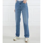 Spodnie damskie - BOSS BLACK Jeansy ADA | Straight fit - miniaturka - grafika 1