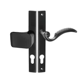 Klamki - Kuchinox Klamko-uchwyt Baron 90 mm na wkładkę lewy czarny - miniaturka - grafika 1