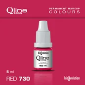 Pozostałe akcesoria kosmetyczne - Pigment do makijażu permanentnego ust Bioevolution Red 730 Qline Pro 5ml - miniaturka - grafika 1