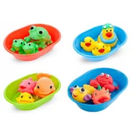 Zabawki do kąpieli - Am Tullo Zwierzątka do kąpieli w wanience 3 szt. 025 - miniaturka - grafika 1