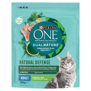 PURINA ONE DualNature Natural Defense Adult Karma dla dorosłych kotów indyk 750g - Mokra karma dla kotów - miniaturka - grafika 1