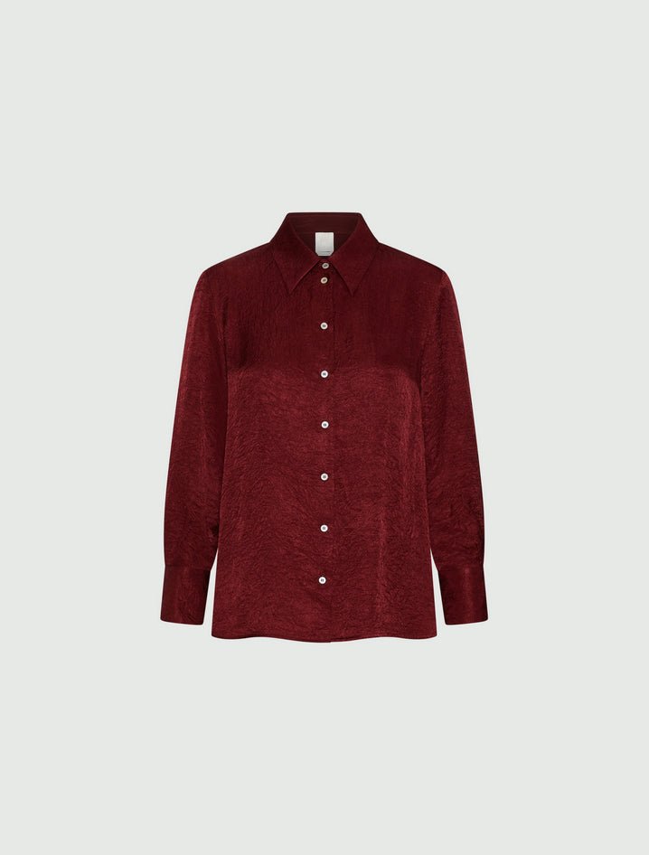 camicia donna bordeaux