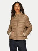 Kurtki damskie - Vila Kurtka puchowa Sibira 14094318 Brązowy Regular Fit - miniaturka - grafika 1