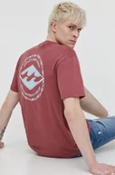 Koszulki męskie - Billabong t-shirt bawełniany męski kolor różowy z nadrukiem - miniaturka - grafika 1