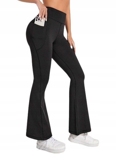 SHEIN DAMSKIE CZARNE SPODNIE CASUAL GŁADKIE 38 ŁWI