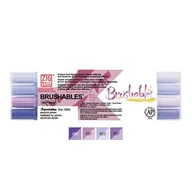 Podobrazia, bloki, papiery - Pisaki pędzelkowe Kuretake Brushables purples - miniaturka - grafika 1