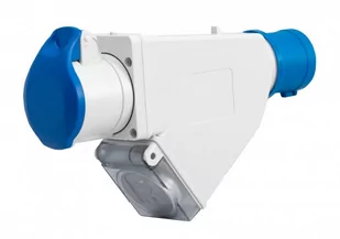 Przejście Adapter kempingowy wtyczka siłowa 16A 3p - gniazdo tablicowe 230V + gniazdo 16A 3P IP44 F-ELEKTRO - Akcesoria do monitoringu - miniaturka - grafika 1